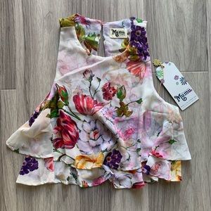 NWT Show Me Your MuMu King Tiered Crop Top